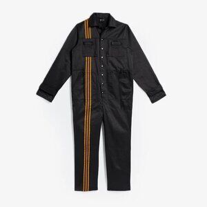 Ivy Park x Adidas Drip 2.2 3-Stripe Black Boiler Jumpsuit Unisex Sz S